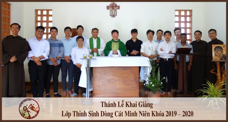 THÁNH LỄ KHAI GIẢNG LỚP THỈNH SINH DÒNG CÁT MINH NIÊN KHÓA 2019 – 2020