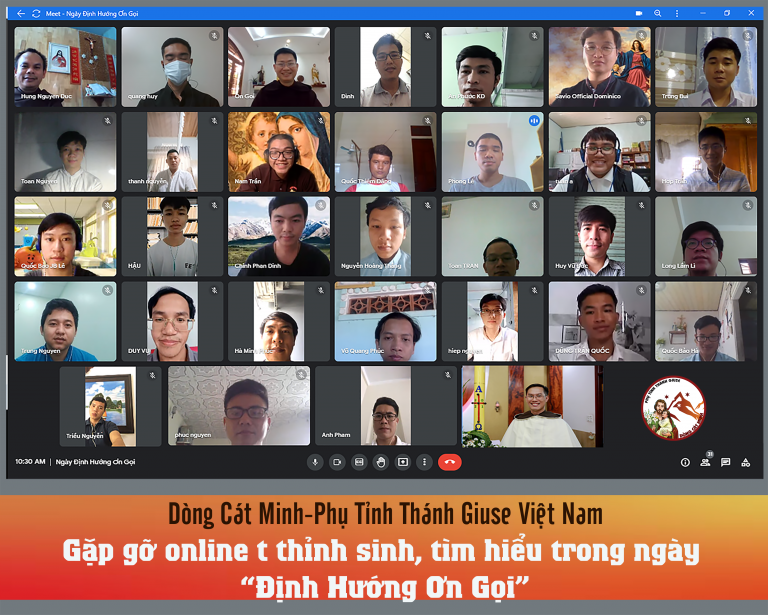Ngày gặp gỡ online Định Hướng Ơn Gọi Cát Minh –15/8/2021–